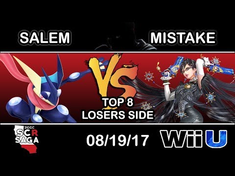 2GGC: SCR Saga - EMG | Mistake (Bayonetta) Vs. MVG | Salem (Greninja) - Top 8 Losers Side