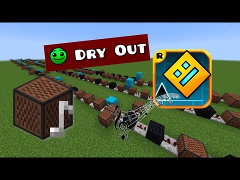 Insane Minecraft Geometry Dash: Dry Out w/Note Blocks!