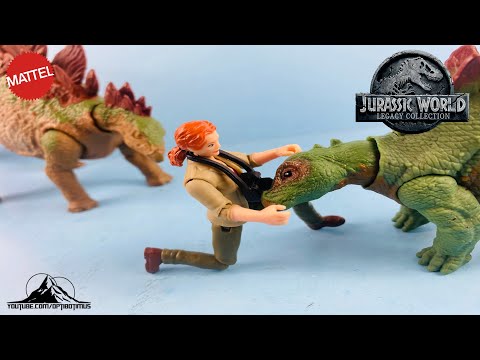 Jurassic World Legacy Collection DR. SARAH HARDING & STEGOSAURUS Pack Video Review