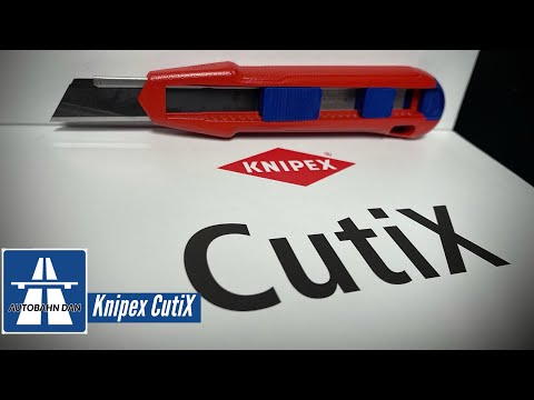Laužomas peilis su stabilizatoriumi KNIPEX CutiX video