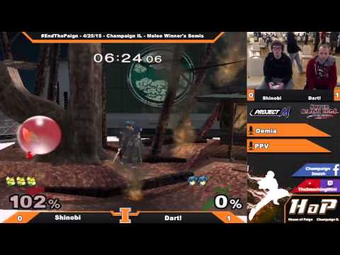 [End the Paign] Shinobi (Fox) vs. Dart! (Marth) Melee Winner's Semis