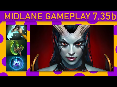 ⭐PiPi Queen of Pain 15+ Kills! Mid Gameplay 7.35b - Dota 2 Top MMR