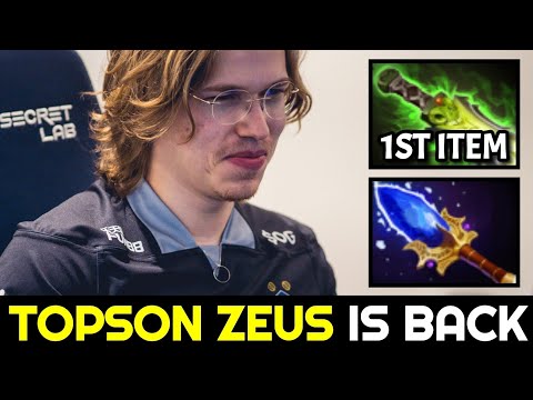 TOPSON Zeus is back with First Item Ethereal Blade Situational Build Dota 2
