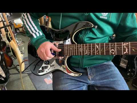 VIDEO- IBANEZ Steve VAI JEM77V-01 2007 - Black - "Sustainer" - MIDI - Japan import image 19