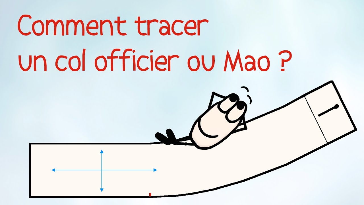 Patron Col Officier et Mao - Tuto couture facile gratuit (Eng Sub) (HD)