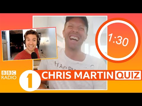 "One Direction drive Minis?!" : Coldplay's Chris Martin takes BBC Radio 1's 'Better Days Quiz'