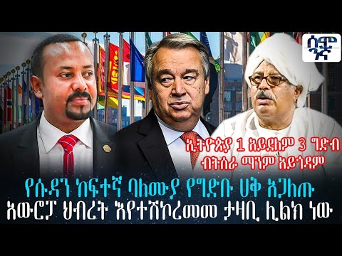 የሱዳን ከፍተኛ ባለሙያ የግድቡ ሀቅ አጋለጡአውሮፓ ህብረት እየተሽኮረመመ ታዛቢ ሊልክ ነው | Ethiopia
