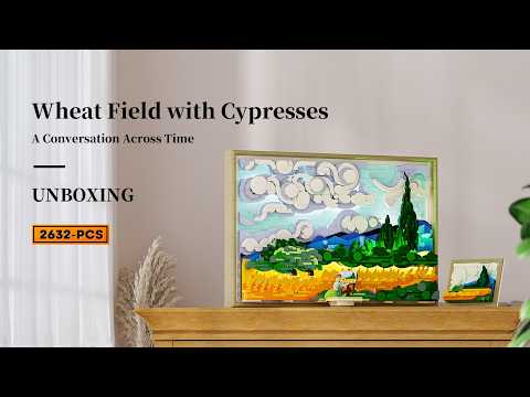 Vidéo Lumibricks Canvas 21001 : Champ de blé avec cyprès