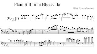 Urbie Green Trombone Solo Transcription Plain Bill from Bluesville