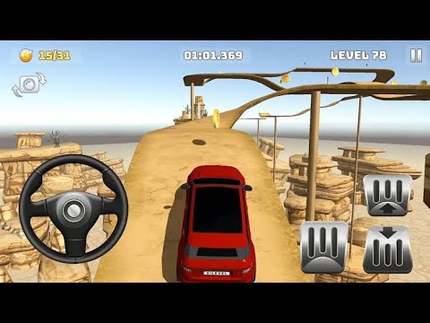 Mountain Climb 4x4 - Red Suv Driving Car Impossible Stunts - Levels 75 to 80 - Android Gameplay 3D