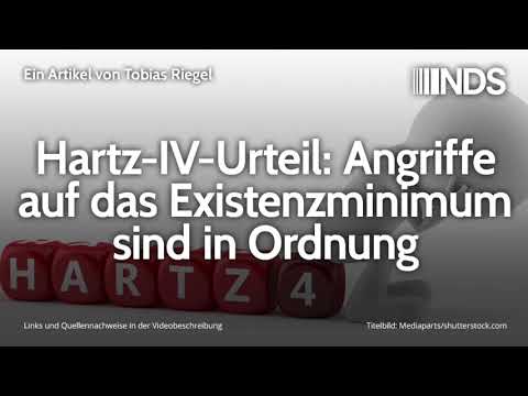 Hartz-IV-Urteil: Angriffe auf das Existenzminimum sind in Ordnung | Tobias Riegel | 07.11.2019