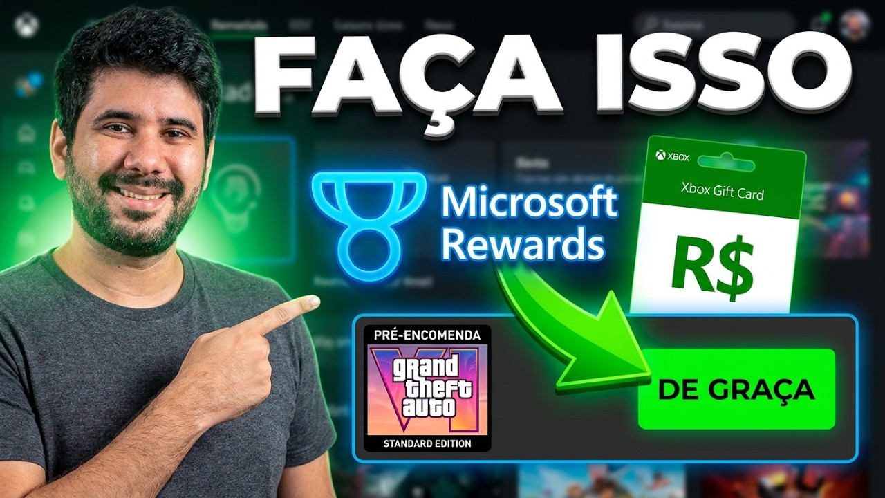 GTA VI DE GRAÇA? O guia exato para conseguir o jogo no Xbox usando o Microsoft Rewards! 🤑🎮