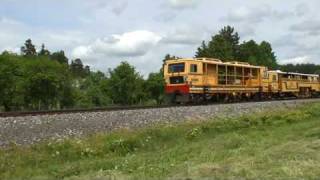 preview picture of video '[LG] Train de Travaux sur voie large, Lituanie'