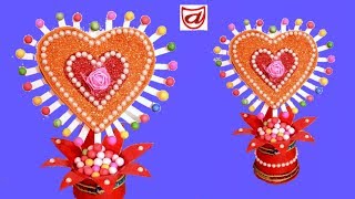 Showpiece out of disposable paper cup  | Valentine's Day special craft idea