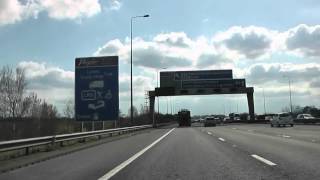 preview picture of video 'Driving On The M6 Motorway From J21 Warrington To J20 Appleton, Cheshire, England'