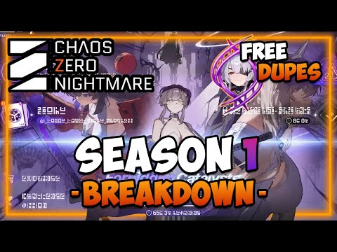 EVERYTHING we know about CZN SEASON 1 I New Combatants,Free Dupes & More I Chaos Zero Nightmare