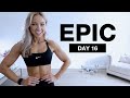 Day 16 of EPIC | 40 Min Dumbbell Back and Bicep Workout at Home