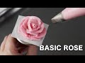 How To Pipe A Basic Rose Cake Decorating For Beginners