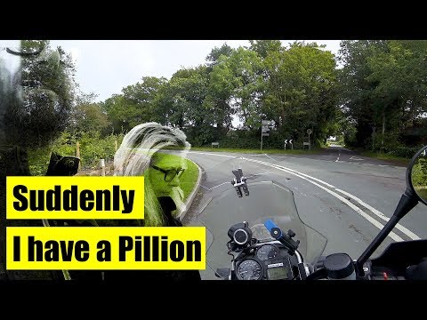 Suddenly I have a Pillion -  Motorbike travel just got so much easier.
