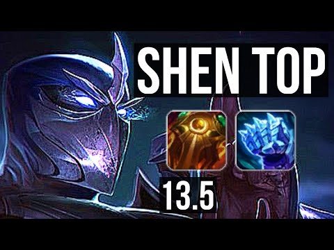 SHEN vs GANGPLANK (TOP) | 0/0/13, 500+ games | KR Grandmaster | 13.5