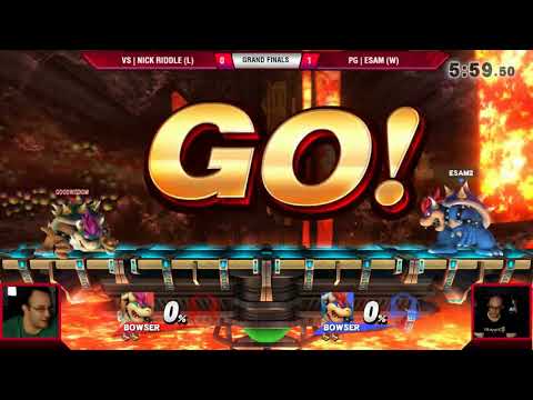 VS Weekly 8/31/17 - Grand Finals - Nick Riddle (ZSS/Bowser) vs ESAM (Samus/Bowser) - Smash 4