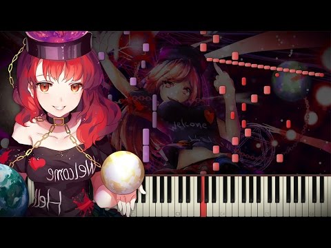 Synthesia: Touhou 15 - Pandemonic Planet | Piano Tutorial | Transcribed by EpreTroll