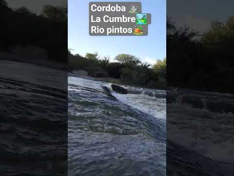 crecida rio pintos la cumbre  #cordoba #lacumbre #riopintos