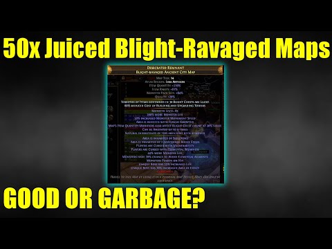 [POE 3.16]LOOT FROM 50 350%+ QUANTITY BLIGHT-RAVAGED MAPS