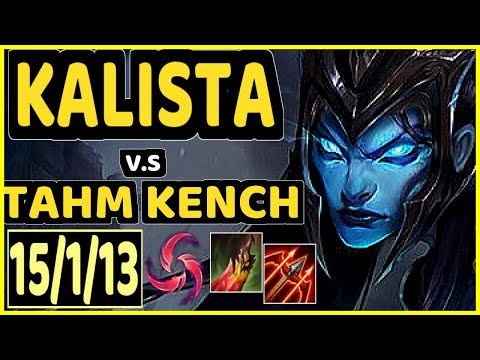 INNAXE (KALISTA) vs TAHM KENCH - 15/1/13 KDA BOTTOM ADC CHALLENGER GAMEPLAY - EUW