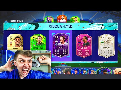PSG MESSI!! - 198 RATED FULL TRANSFER FUT DRAFT!! - FIFA 21