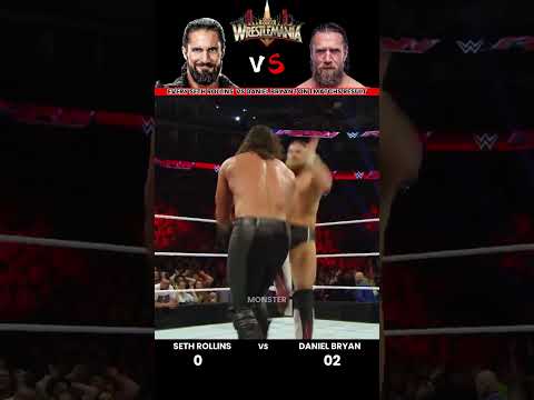 Every Seth Rollins vs Daniel Bryan 1 on 1 Match Result Edit 💥 #wwe