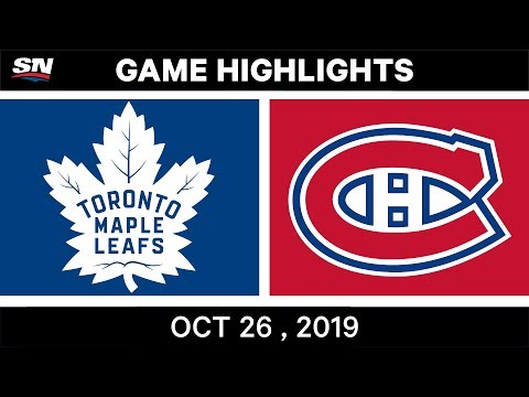 NHL Highlights | Maple Leafs vs. Canadiens – Oct. 26, 2019