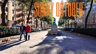 Stockholm Walk 4K 🇸🇪 | Beautiful Sunny October Waterfront Walk 