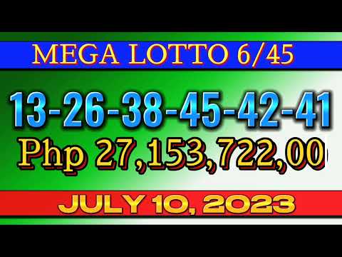 6/45 LOTTO 9PM RESULT TODAY JULY 10, 2023 #swertres #ez2lotto #lottoresult