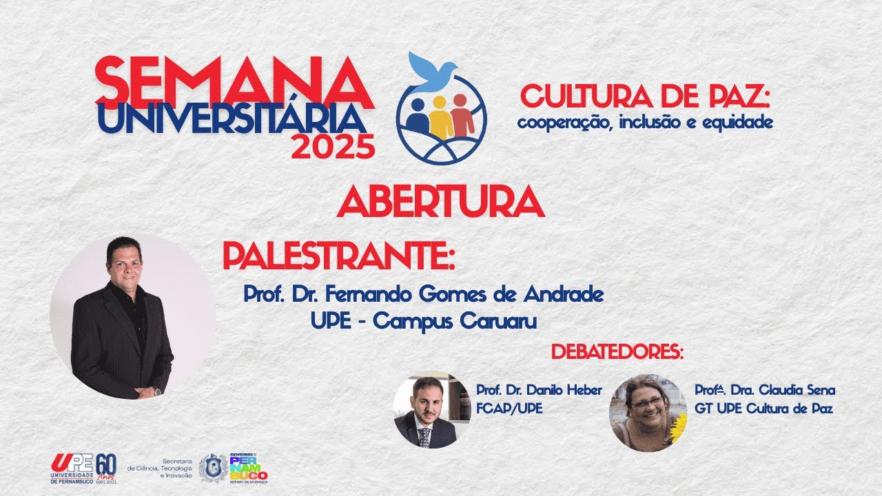 Abertura da Semana Universitária UPE 2025