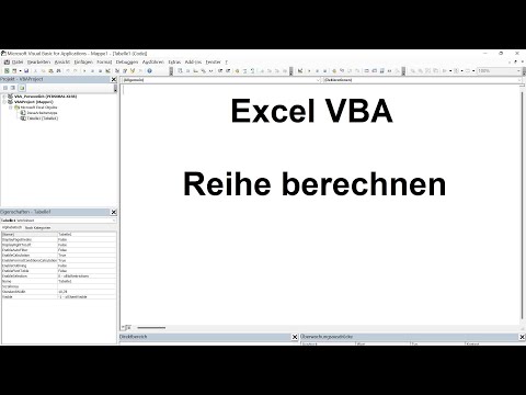 Excel VBA Lektion 35: Reihe berechnen