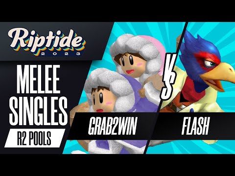 Grab2Win (Ice Climbers) vs Flash (Falco) - Melee Singles Round 2 Pools - Riptide 2023