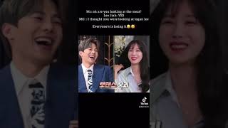 Download lagu Mc teasing Lee Ji-ah is she really seeing meat first or logan? 😂❤️ [Shim Suryeon💘Logan Lee] mp3