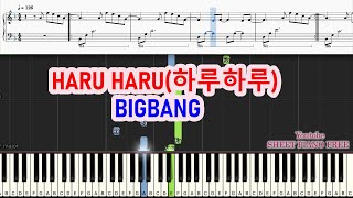 HARU HARU(하루하루) Piano - BIGBANG | Sheet Free