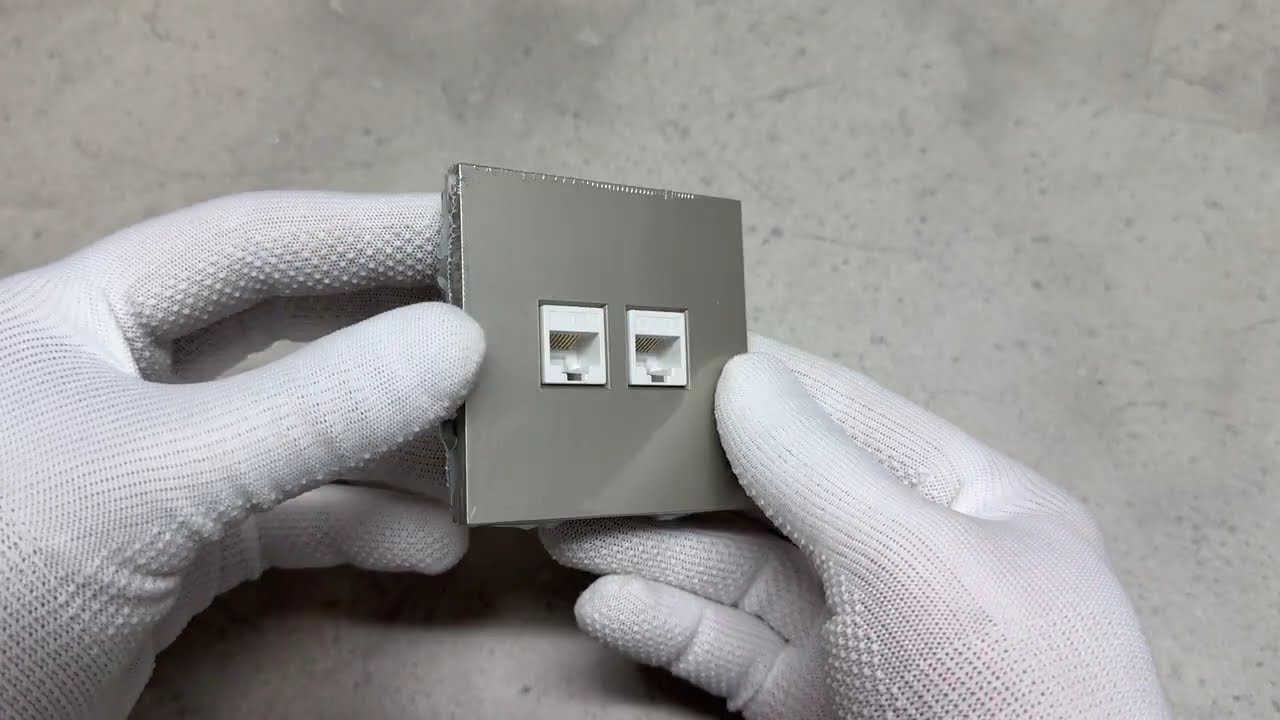 Розетка комп’ютерна подвійна, механізм шампань Soft ER152PC-C ARDERO (без рамки) 80827