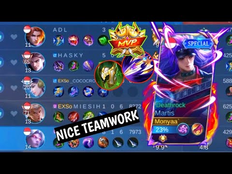PRO PLAYER MARTIS MABAR BARENG PARTYAN JAGO, LAWAN AUTO KENA BANTAI - MOBILE LEGENDS INDONESIA