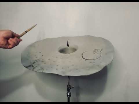 24" GM Designs Onyx Obscure Cymbal - RARE Chrome Edition - Deep and Thunderous! image 6