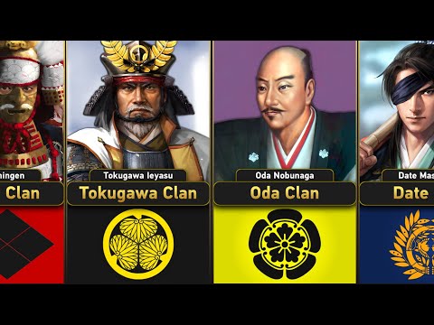 JAPANESE SAMURAI CLANS | Famous Daimyos | Shisei Seido