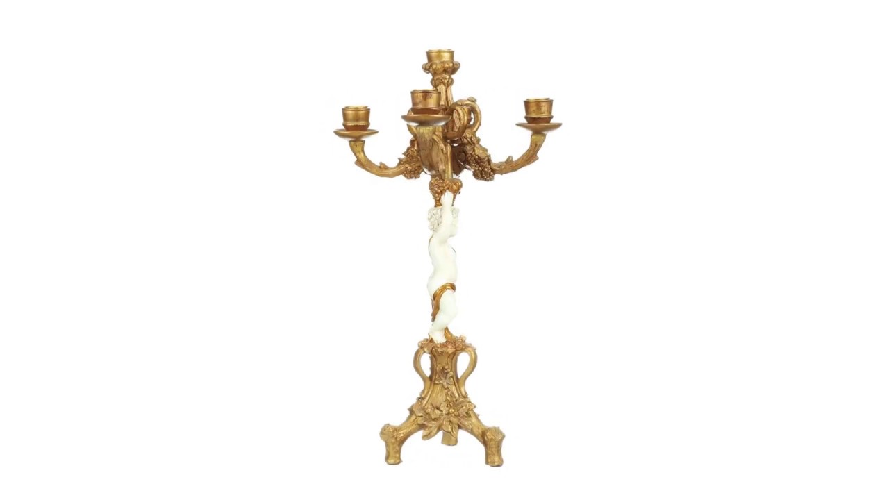The Cherub's Harvest Candelabra Pair Video