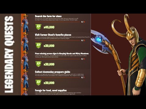 Fortnite All *LEAKED* Week 4 Legendary Quests(Challenges) Guide - Chapter 2 Season 7