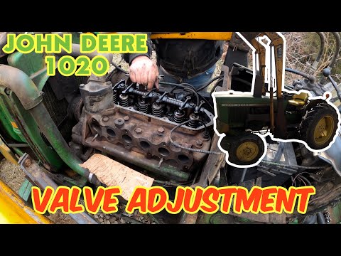 JOHN DEERE 1020 3cylinder VALVE ADJUSTMENT