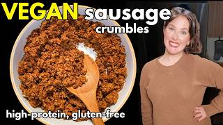 This TVP recipe makes the BEST vegan sausage!