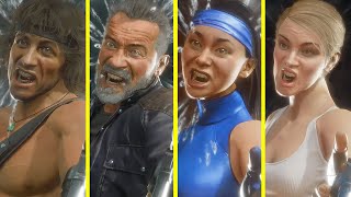All Characters Get Hit By Batman's Batarang - MK11@4K 60ᶠᵖˢ MAX Settings I RTX 4090✔