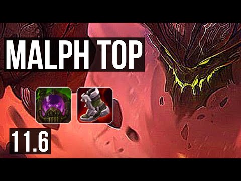MALPHITE vs YONE (TOP) | 900+ games, 1/1/4 | NA Diamond | v11.6