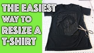 How to Resize a T-Shirt the EASIEST WAY!